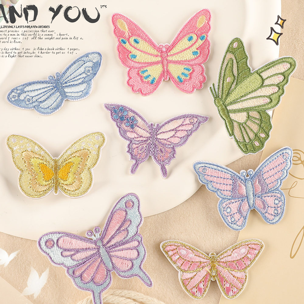 Phone Cases The Dairy - Colorful Butterfly Self-adhesive Embroidery Patches For