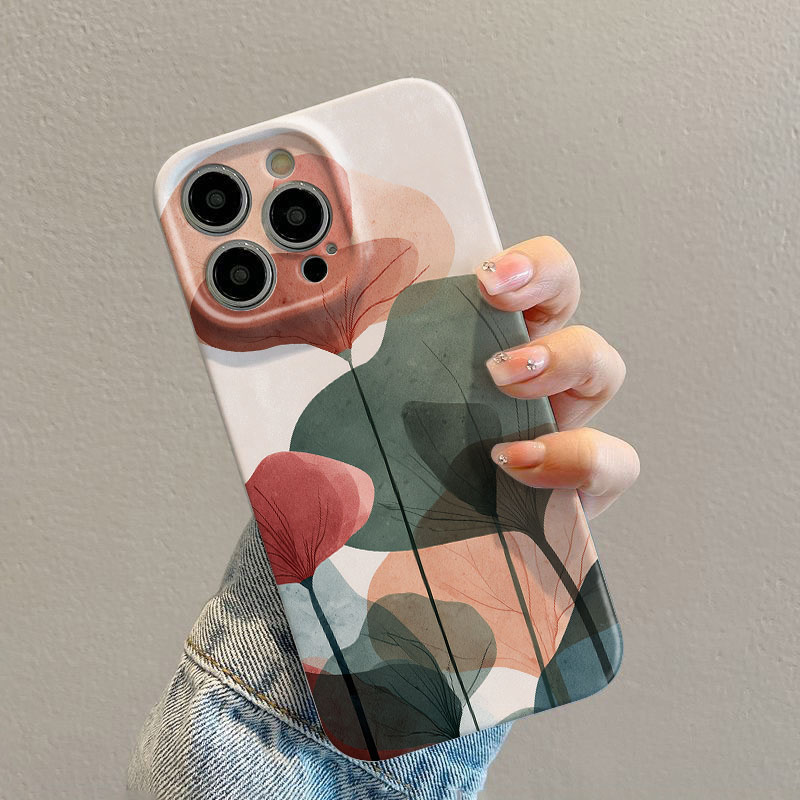 Phone Cases Drawing - Nature Art Leaf Case For iPhone
