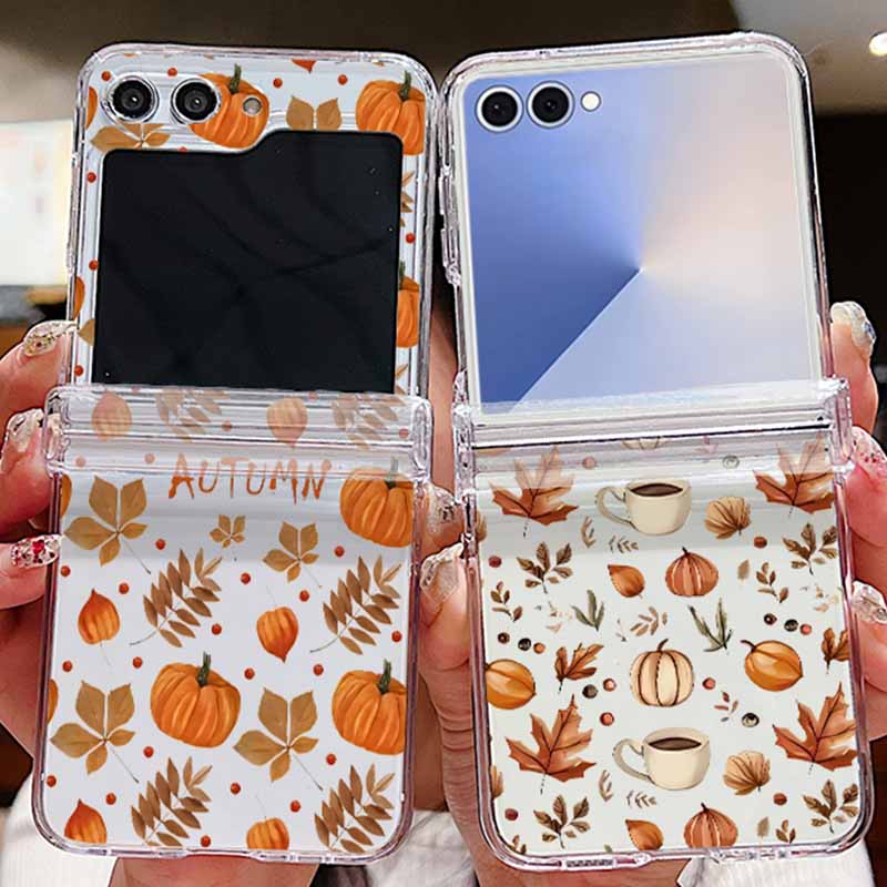 Phone Cases Z Flip 6 - Autumn Maple Leaf Pattern Phone Case