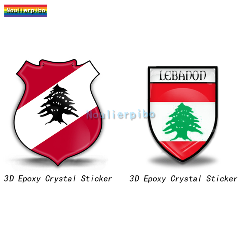 Phone Cases Lebanon - 3D Epoxy Resin Lebanon Flag Badge