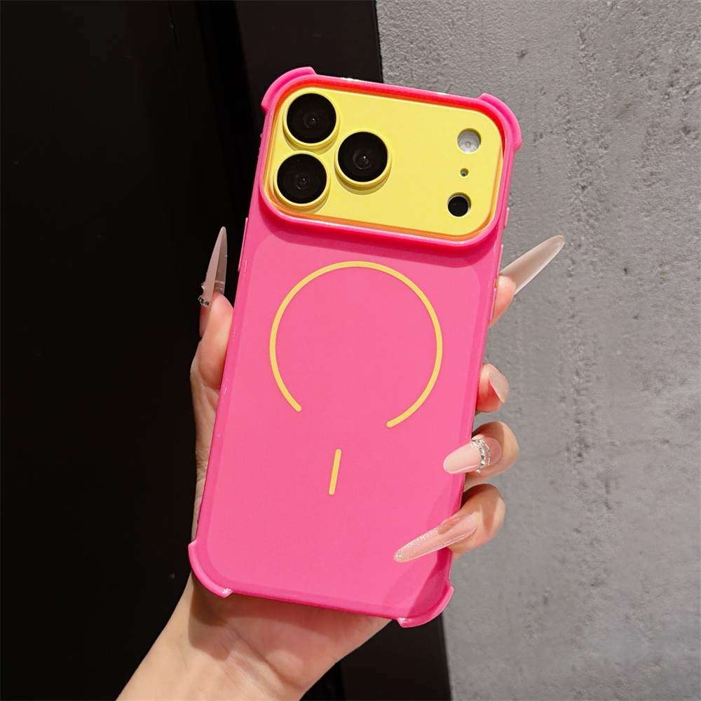 Phone Cases Iphone 12 - Contrast Color Armor Phone Case for