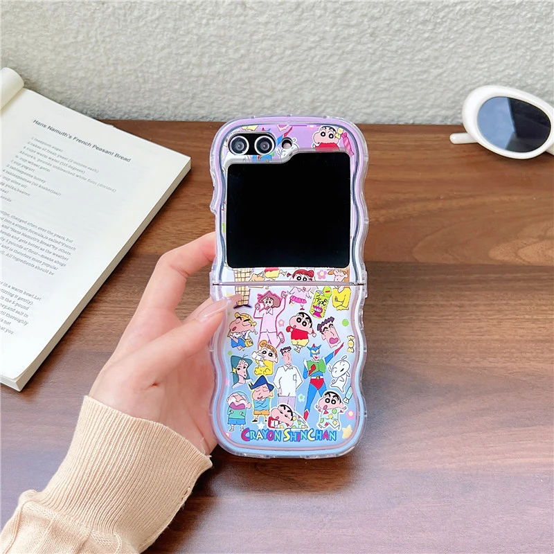 Phone Cases Z Flip 6 - Cute Cartoon Japan Anime Crayon Shin