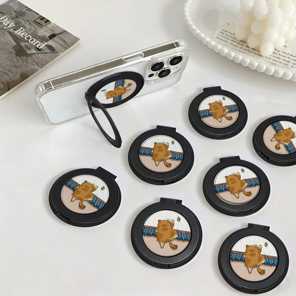 Phone Cases Video - Cartoon Cat Finger Grip Universal Paste