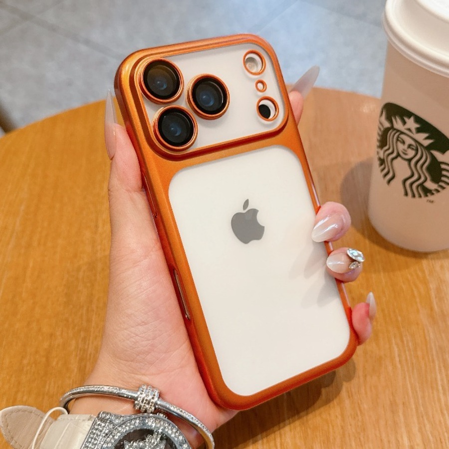 Phone Cases Luxury - Luxury Matte Clear Electroplate Case for