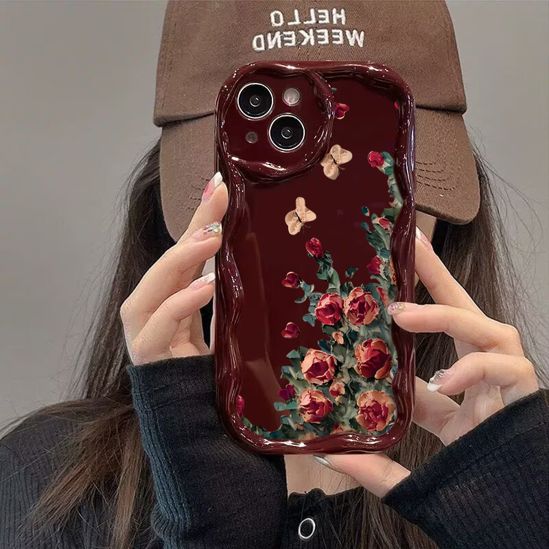 Phone Cases Drawing - Retro Oil Painting With Floral Pattern