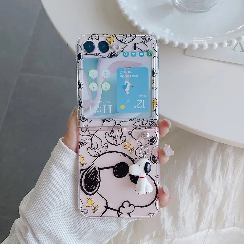 Phone Cases Z Flip 6 - Cute Cartoon Snoopy Charlie Brown Peanuts