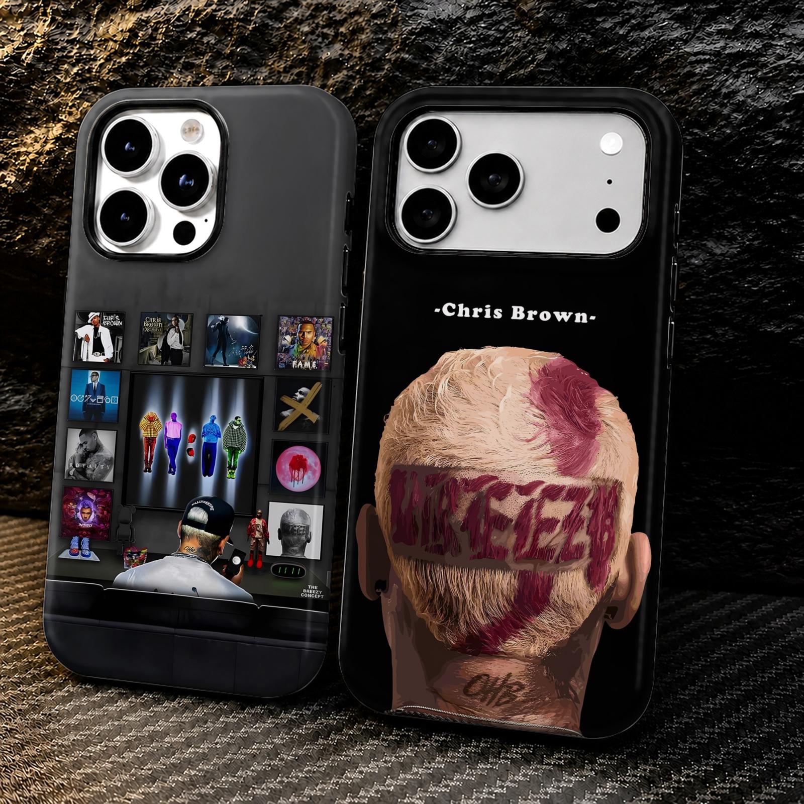Phone Cases Iphone 12 - Rap C-Chris B-Brown Phone Case For