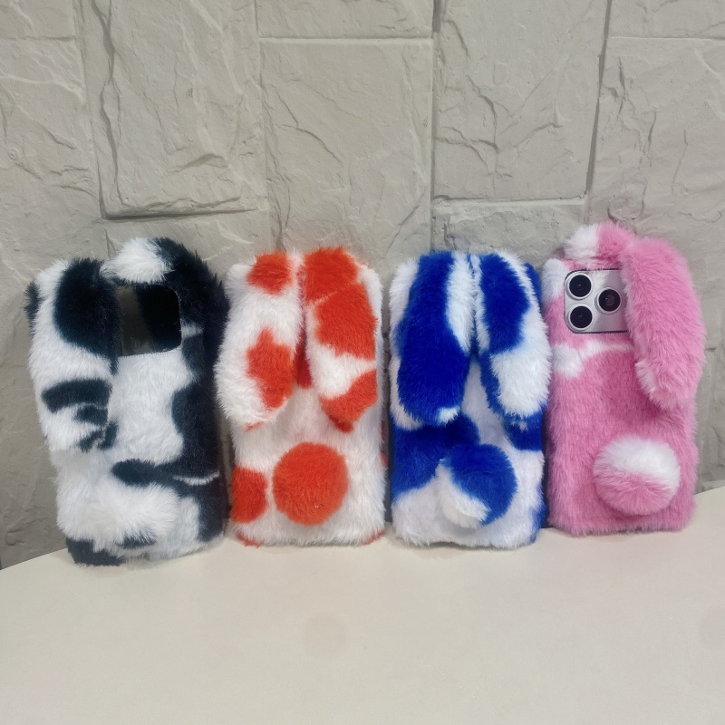 Phone Cases Iphone 12 - Cute Rabbit Design Fluffy Phone Cases