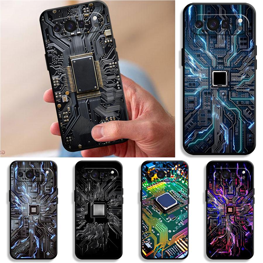 Phone Cases Google Pixel 9A - Retro Circuit Board Funda Phone Cover