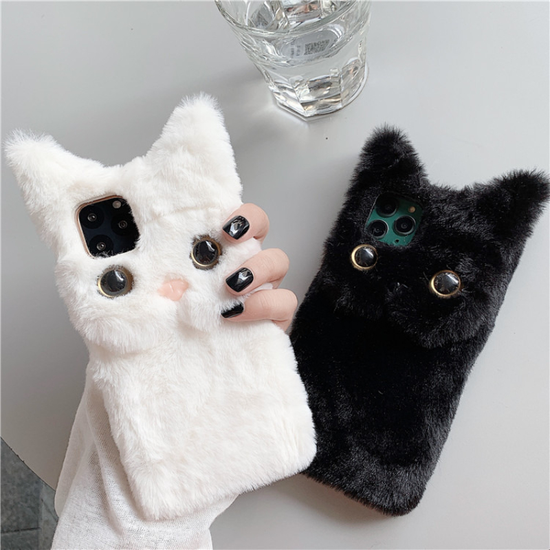 3D Cute Cartoon Cat Furry Plus - огляд і ціна Phone Cases Iphone 12