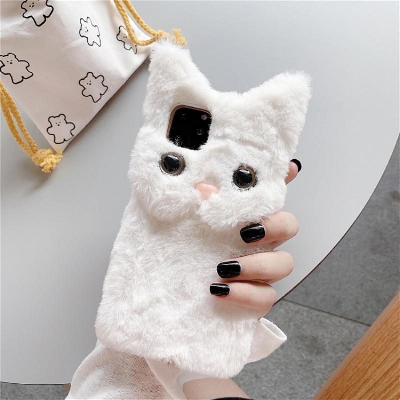 3D Cute Cartoon Cat Furry Plus - огляд і ціна Phone Cases Iphone 12
