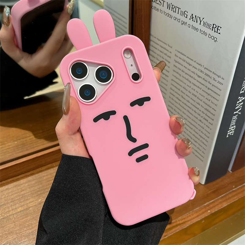 Kawaii 3D Funny Cartoon Pink E - огляд і ціна Phone Cases Quirky