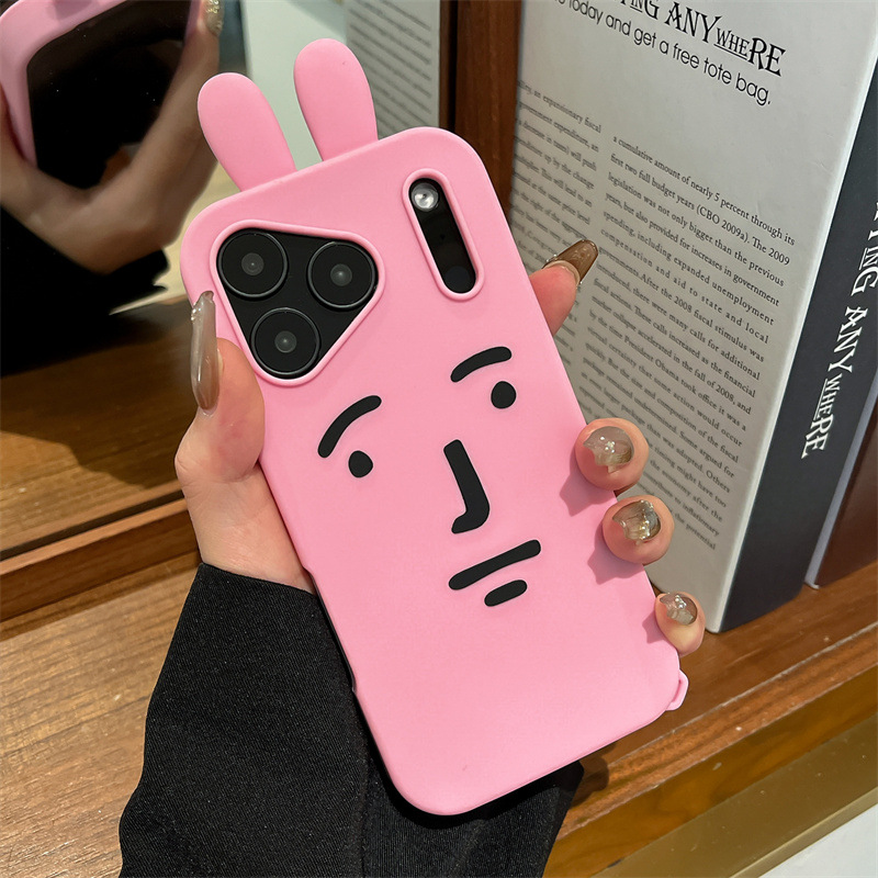 Kawaii 3D Funny Cartoon Pink E - огляд і ціна Phone Cases Quirky