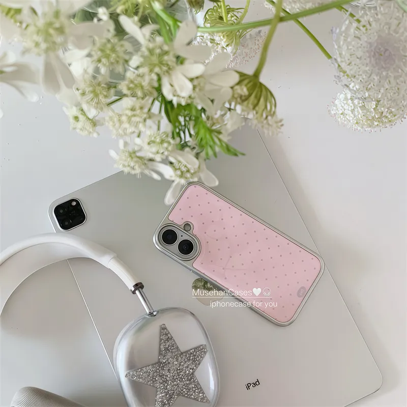 Korean ins Cream Pink Polka Do - огляд і ціна Phone Cases Drawing