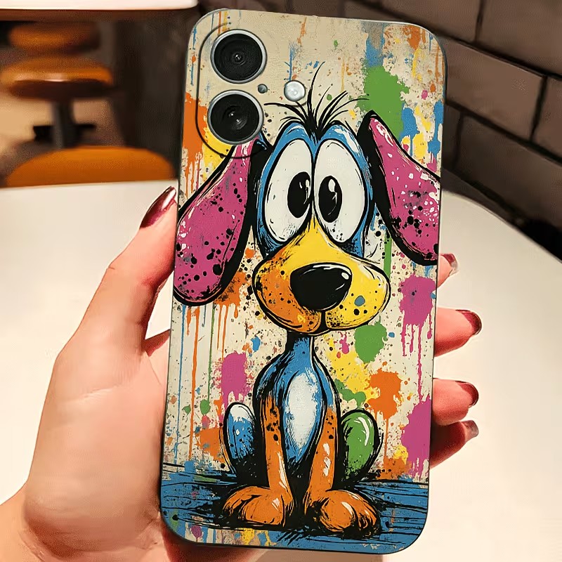 Graffiti Colored Puppy TPU Pho - огляд і ціна Phone Cases Iphone 12