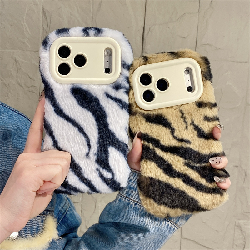 Luxury Zebra Pattern Fluffy Pl - огляд і ціна Phone Cases Iphone 12