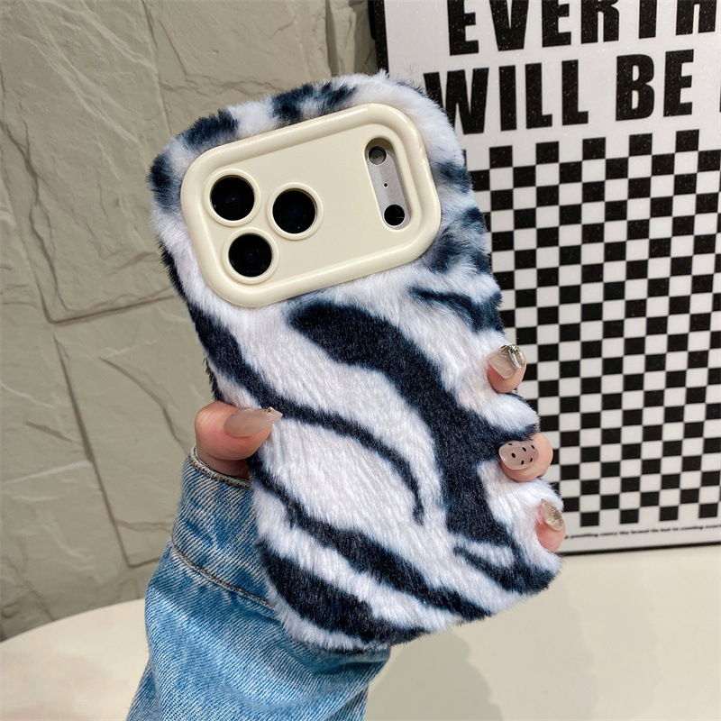 Luxury Zebra Pattern Fluffy Pl - огляд і ціна Phone Cases Iphone 12