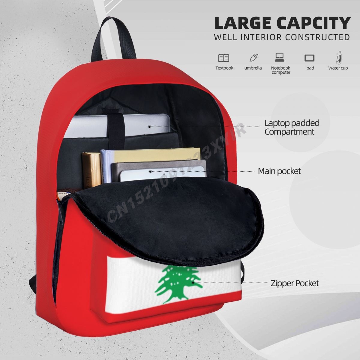 Unisex Backpack Lebanon Flag1  - огляд і ціна Phone Cases Lebanon