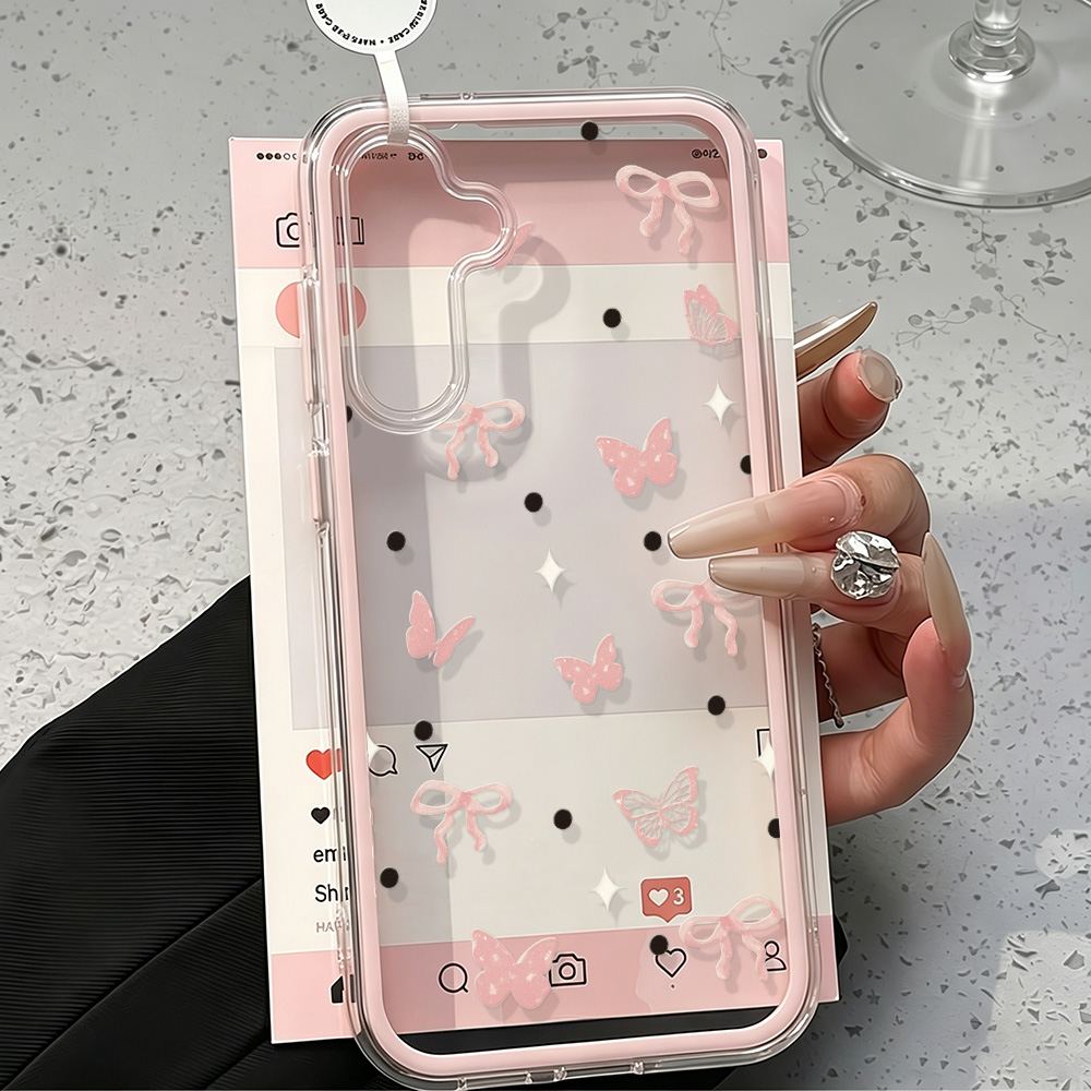 Cute Pink Bow Soft Phone Case  - огляд і ціна Phone Cases Luxury