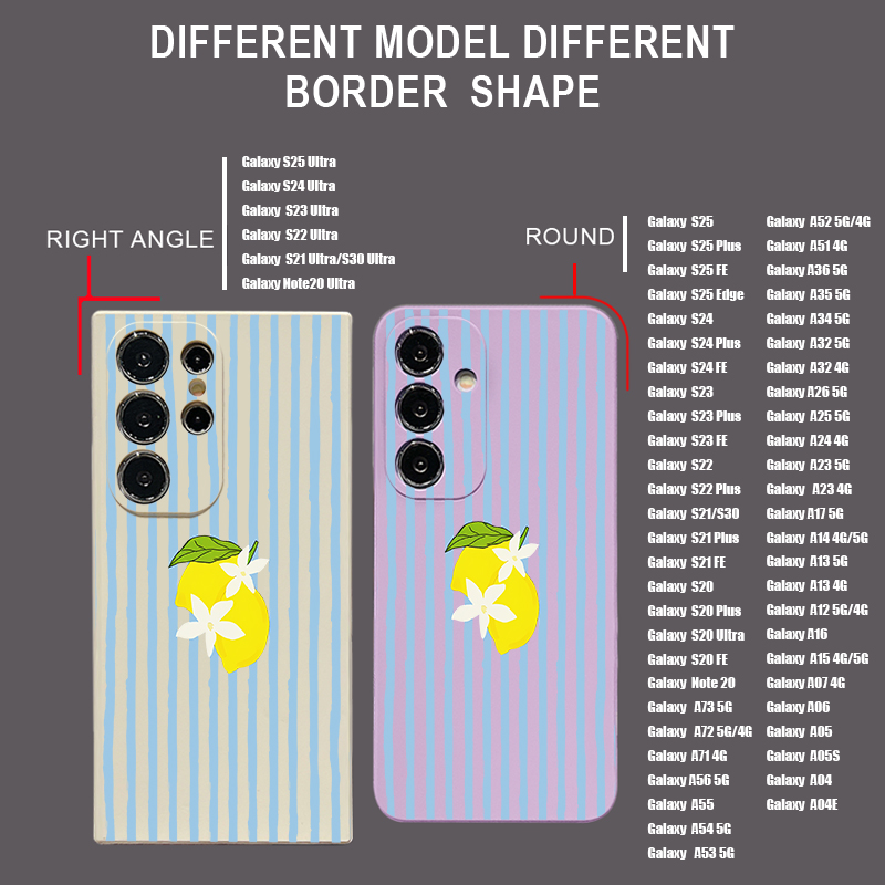 Stripe Lemon Print TPU Phone C - огляд і ціна Phone Cases Galaxy A17