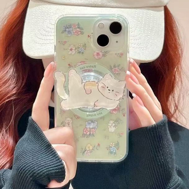 Korean Cute Kitty For Magsafe  - огляд і ціна Phone Cases Quirky