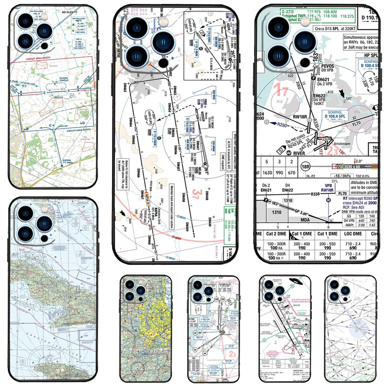 Aviation Chart Accessories Air - огляд і ціна Phone Cases Aviation
