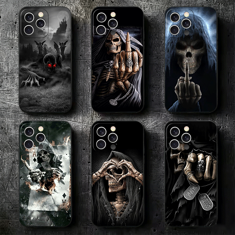 Grim Reaper Skeleton Funny Sty - огляд і ціна Phone Cases Quirky