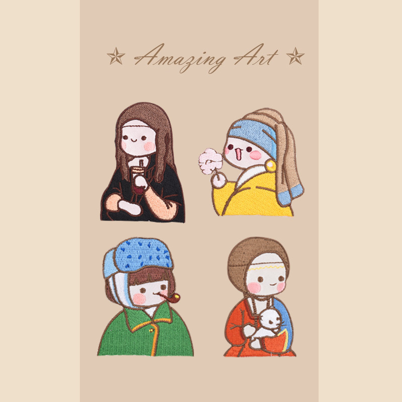1 PC Cartoon Girl Embroidery P - огляд і ціна Phone Cases Eco Friendly