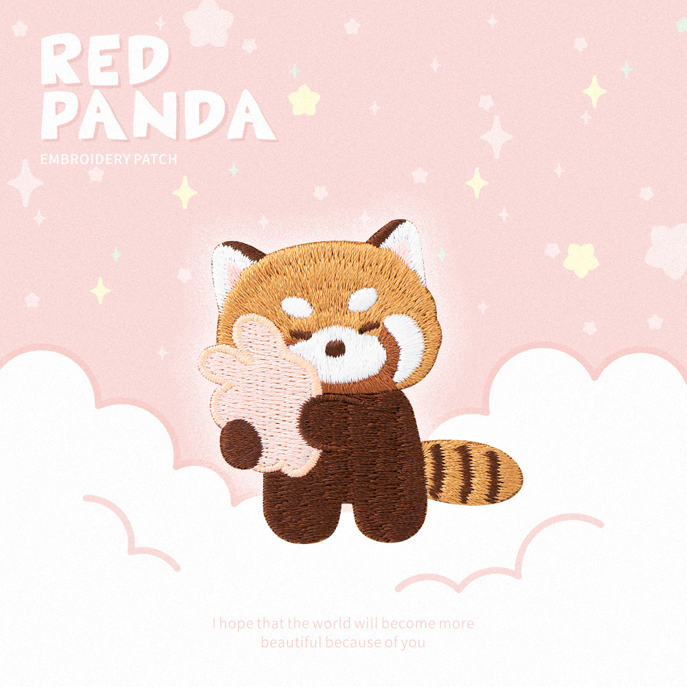 Cute Red Panda Embroidery Patc - огляд і ціна Phone Cases The Dairy