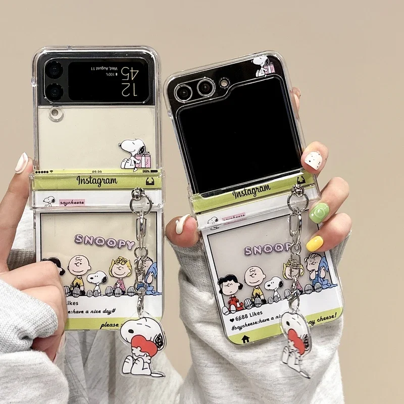 Cute Cartoon Snoopy Charlie Br - огляд і ціна Phone Cases Z Flip 6