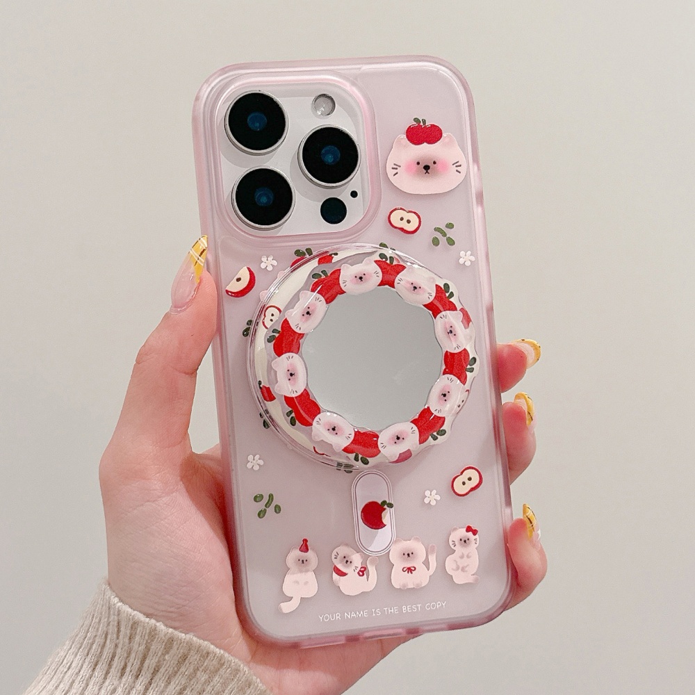 Korean Cute Apple Kitty For Ma - огляд і ціна Phone Cases Quirky