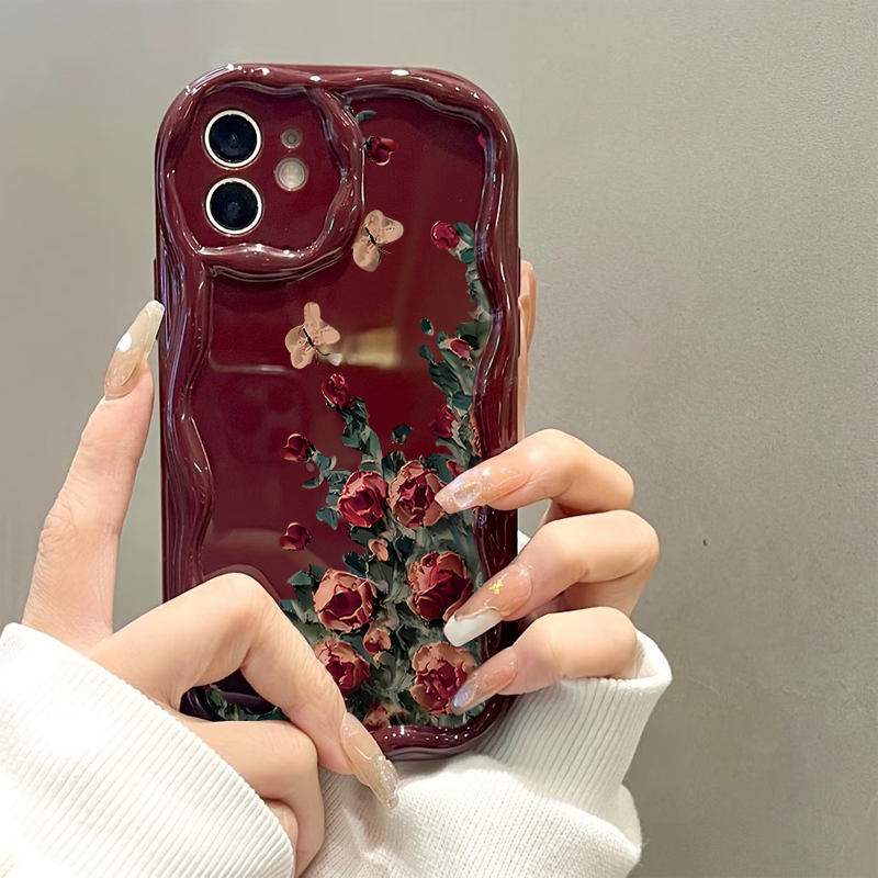 Retro Oil Painting Flower Patt - огляд і ціна Phone Cases Drawing
